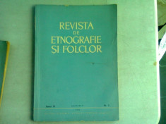 REVISTA DE ETNOGRAFIE SI FOLCLOR NR.3/1965 foto