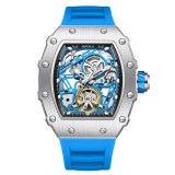 Ceas Barbati Onola 3854 Albastru , Design Luxury, Mecanic, Luminos, Rezistent la Apa 3ATM