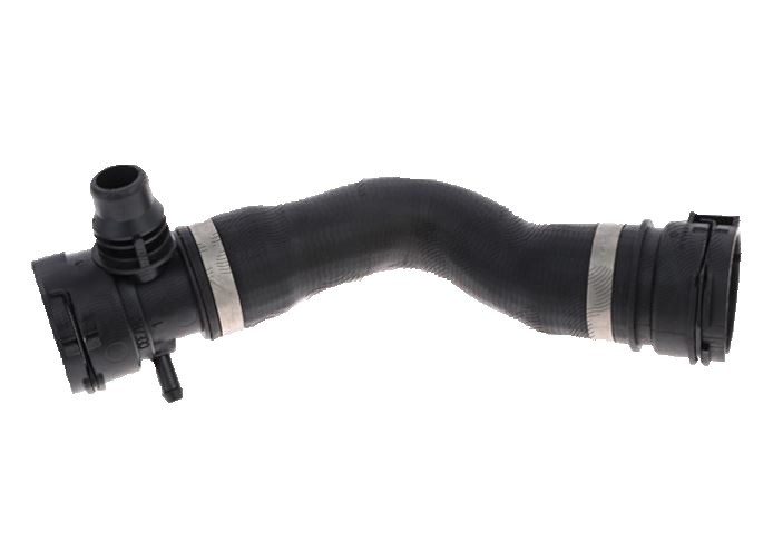 Furtun radiator BMW Seria 5 E60/E61 03-10, 6 E63/E64 04-11, 7 E65/E66 02-08, motor: 2.5 R6, 3.0 R6, Cauciuc, 17127521778; 7521778