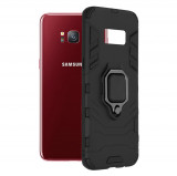 Husa pentru Samsung Galaxy S8, Techsuit Silicone Shield, Black