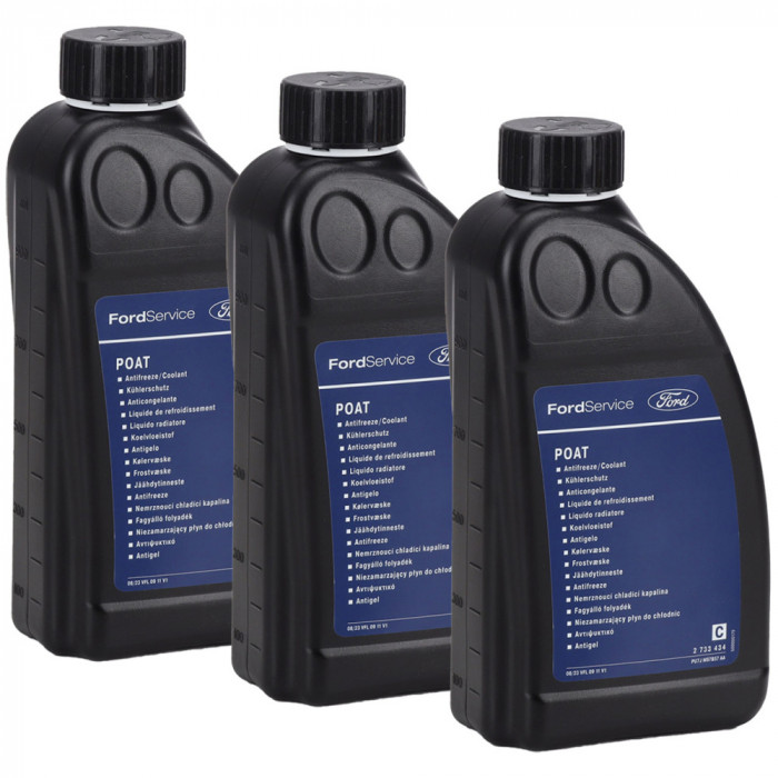 Set 3 Buc Antigel Concentrat Oe Ford SuperPlus Galben 1L 2733434