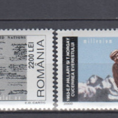 ROMANIA 2000 LP 1519 MILENIUM SECOLUL XX- 1 SERIE MNH