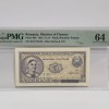 BANCNOTA UNC 5 LEI 1952 GRADATA PMG 64