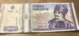 (1) Romania bancnota 5000 lei 1993 mai