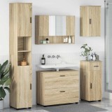 vidaXL Set de mobilier pentru baie cu sertar 5 pcs Stejar Sonoma 3393075