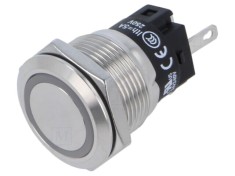 Lampă LED plată verde EAO 24VDC 24VAC &Oslash;19mm 82