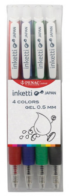 Set 4 Pixuri Cu Gel Penac Inketti - Culori Asortate foto