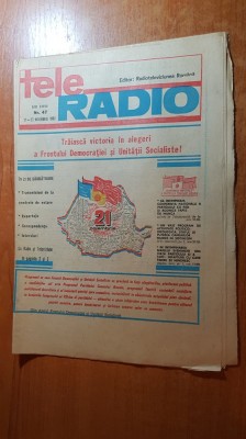 revista tele-radio saptamana 21-27 noiembrie 1982 foto