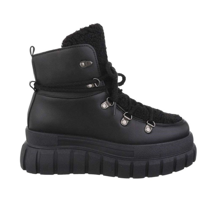 Botine dama piele ecologica, Negru - 41