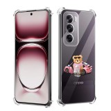 Husa antisoc pentru oppo reno12 pro, airbag pro, clear, girl power
