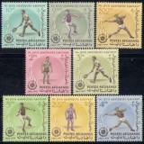 Afghanistan 1963 - Sport, Asian Games, serie dantelata neuzata