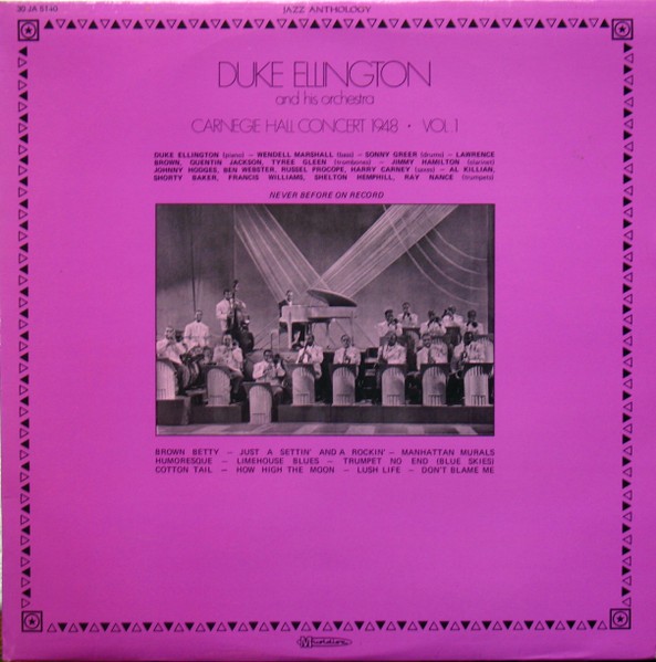Vinil Duke Ellington And His Orchestra &ndash; Carnegie Hall Concert 1948, Vol 1 (EX)