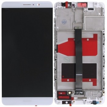 Capac frontal modul display Huawei Mate 9 + LCD + digitizer alb foto