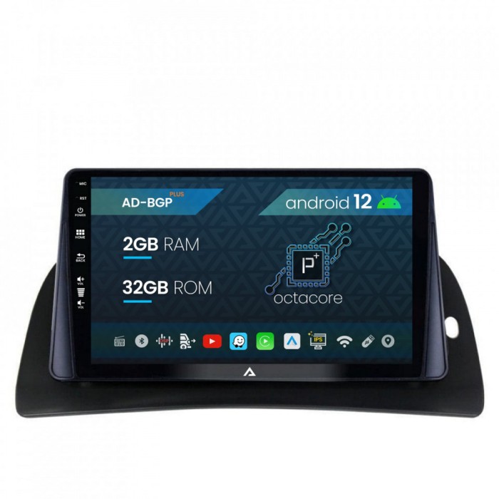 Navigatie Renault Kangoo (2015-2020), Android 12, P-Octacore 2GB RAM + 32GB ROM, 9 Inch - AD-BGP9002+AD-BGRKIT373