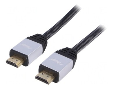 Cablu HDMI Textil Negru 3m foto