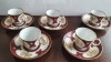 Antichitate, foarte vechi SERVICIU cafea PORTELAN EXTREM DE FIN, Farfurii