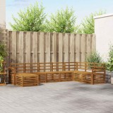 vidaXL Seturi de canapele 8 pcs natural Lemn Solid de Acacia 3375289