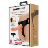 Pretty Love Tom Harness Briefs - Chiloti cu ham - Tom, Strap-On Universal, Dildo 7.4''