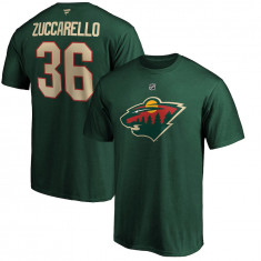 Minnesota Wild tricou de bărbați Mats Zuccarello #36 Authentic Stack Name &amp; Number - L