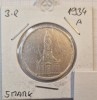 Germany, Germania, 5 Reichsmark Potsdam Garrison Church, 1934, KM#83, argint, Europa