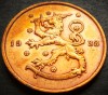 Moneda istorica 10 PENNIA - FINLANDA, anul 1938 *cod 4800 = excelenta, Europa