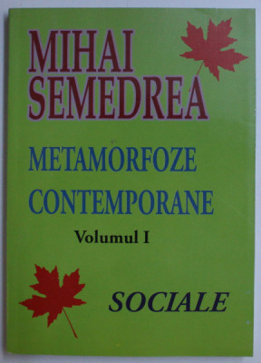 METAMORFOZE CONTEMPORANE SOCIALE VOL. I de MIHAI SEMEDREA , 2010 foto