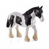 Figurina Mojo, Cal alb cu negru Clydesdale