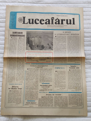 Ziarul LUCEAFĂRUL (16 ianuarie 1988) Nr. 3 foto
