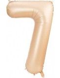 Balon folie cifra 7 blush - 100 cm