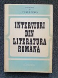 INTERVIURI DIN LITERATURA ROMANA - Vasile Netea