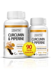 CURCUMIN &amp;amp; PIPERINE 90CPS LA PRET DE 60CPS foto