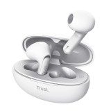 Casti Trust Yavi wireless earph., alb