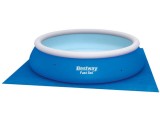Covoras Piscina Universal Bestway 396x396 cm Albastru Izolare Termica Protectie Fund Piscina PVC