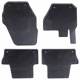 vidaXL Covor pentru mașină 4 pcs Negru Cauciuc 42029154