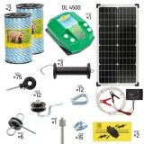 Pachet Gard Electric Apicultura Protecție Urs DL 4500 cu Sistem Solar AgroElectro Franghie Panou