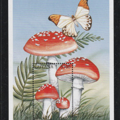 Guyana 1997-Flora,Ciuperci,colita dantelata,MNH,Mi.Bl.531
