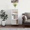 Gossi servanta, alb, 34,5x32,5x90 cm, lemn prelucrat