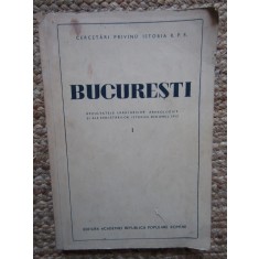 BUCURESTI* REZULTATELE SAPATURILOR ARHEOLOGICE SI ALE CERCETARILOR ISTORICE DIN ANUL 1953 vol 1 {1954}
