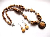 set colier si cercei cu jasper 37453
