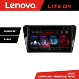 Navigatie Android Lenovo 4+64GB pentru Skoda Rapid si Seat Toledo 2013+