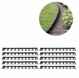 Set de 10 margini de plastic pentru gazon 10m