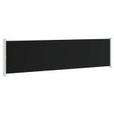 Cumpara ieftin Copertina laterala retractabila de terasa, negru, 600 x 160 cm