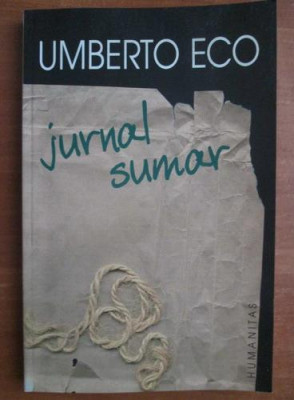 Umberto Eco - Jurnal sumar foto