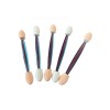 Set 5 Aplicatoare Fard Chique Multicolor, Burete Poliuretan, Machiaj Precis si Uniform