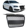 Grila sport fara emblema Audi A3 8P RS Style negru mat NOU, A4