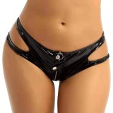 Bikini cu Decupaje, Wetlook, Negru, S