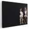 Tablou doi caini uitandu-se in sus Tablou canvas pe panza CU RAMA 60x80 cm