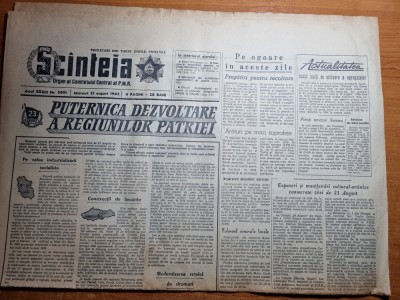 scanteia 21 august 1963-art. bacau,suceava,mures,crisana,maramures,ticleni foto