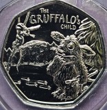 50 pence 2024 Marea Britanie, Gruffalo&#039;s Child, Brilliant unc, Coincard