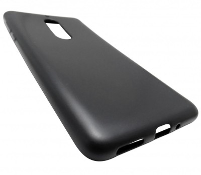 Husa silicon neagra (aspect metalic) pentru Nokia 5 2017 foto